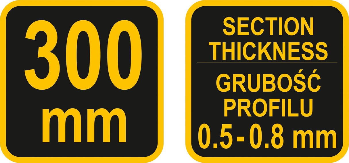 Replės profilių sujungimams | 300 mm (04301)