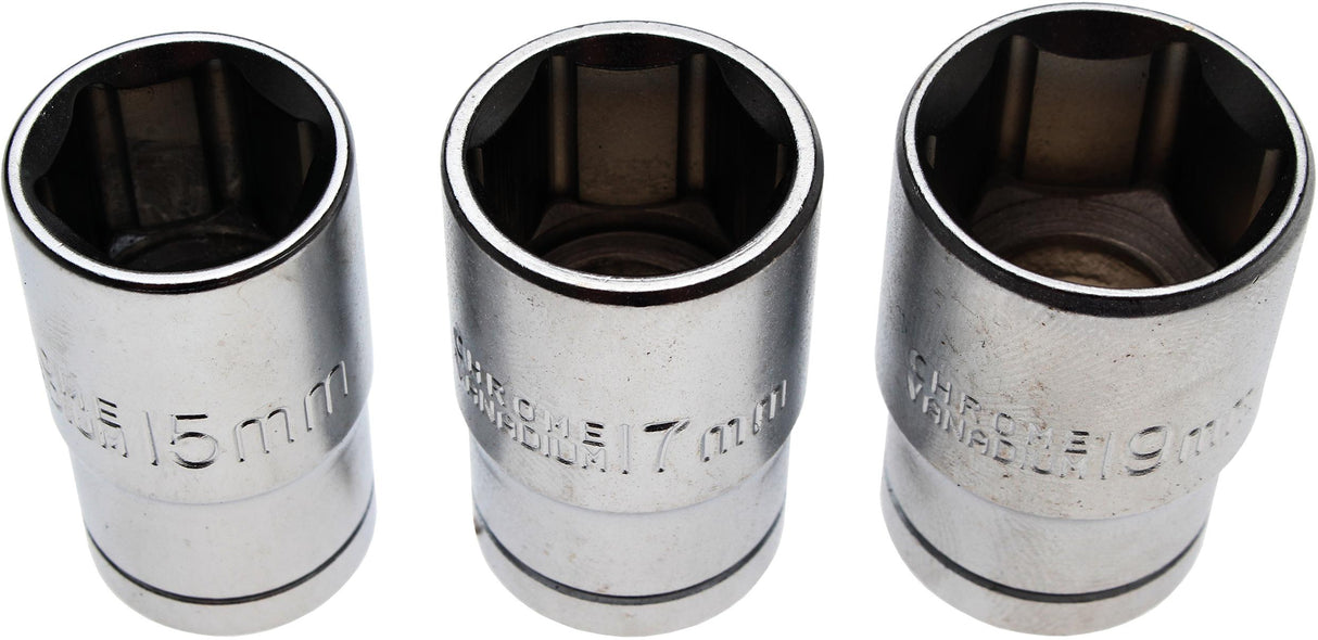 Набор головок | 12,5 mm (1/2") | 15 - 17 - 19 mm | 3 шт.