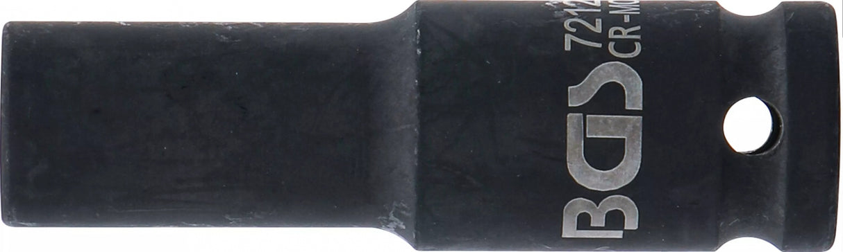 Galvutė smūginė šešiakampė ilga | 12,5 mm (1/2") | 12 mm (7212)