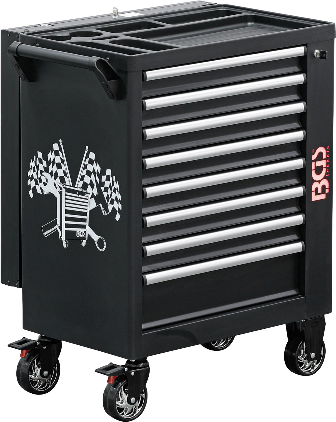 Įrankių spintelė | bluetooth | USB | antena | LED | 8 stalčiai | tuščia (4108)