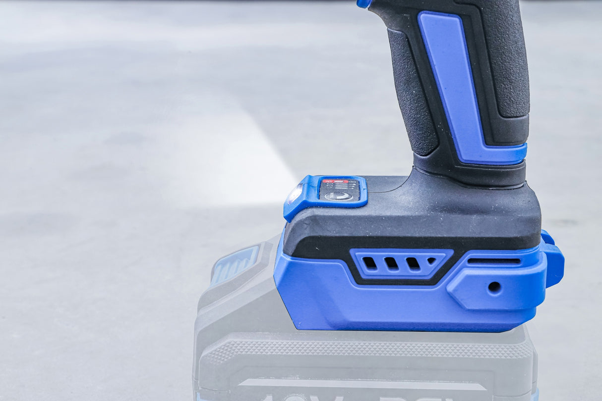 Akumuliatorinio smūginio veržliarakčio rinkinys | bešepetėlinis | 550 Nm | 18 V | su įkraunama baterija ir greitu įkrovikliu (7390)