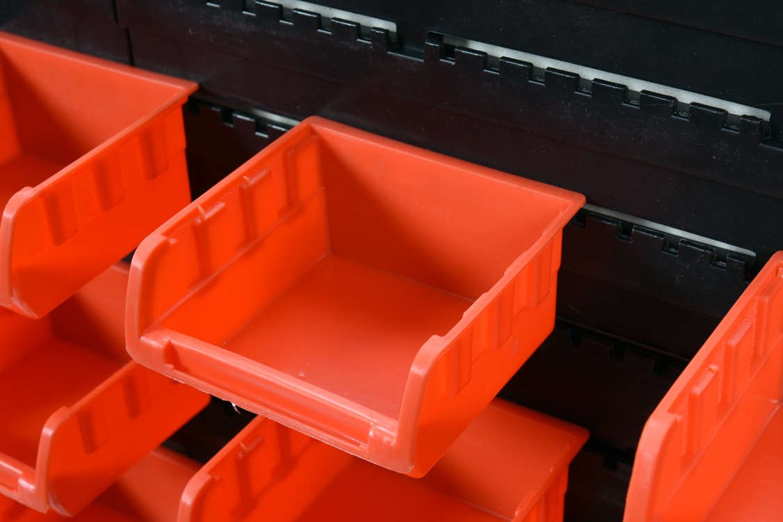 Stendas su dėžutėmis ir laikikliais | 48 dalių rinkinys (78771)