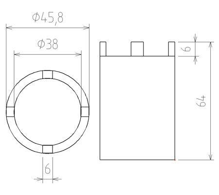 Specializuotų dantytų galvučių rinkinys | 5 vnt. (67220)