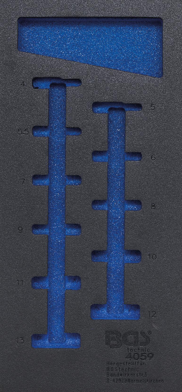 Įrankių dėklas 1/3, tuščias | 4059 pozicijai (4059-1)