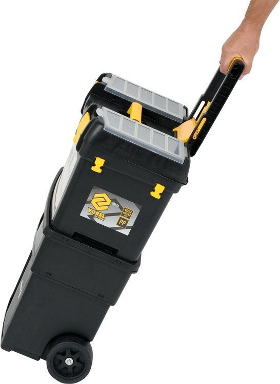 Dėžė įrankiams su ratukais | su išimamomis dėžutėmis (78734)