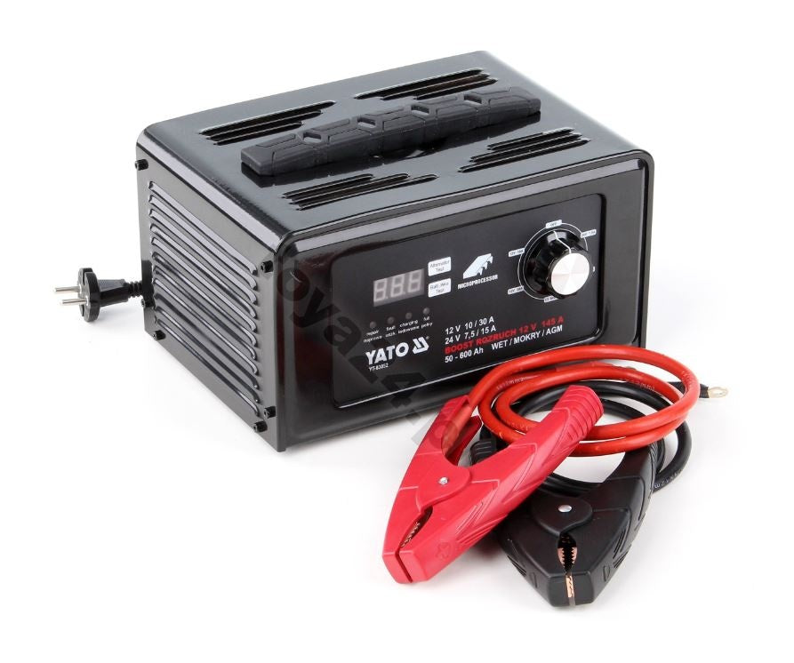 Skaitmeninis pakrovėjas DC 12V 30A / DC 24V 15A su 150AMP | užvedimo funkcija (YT-83052)