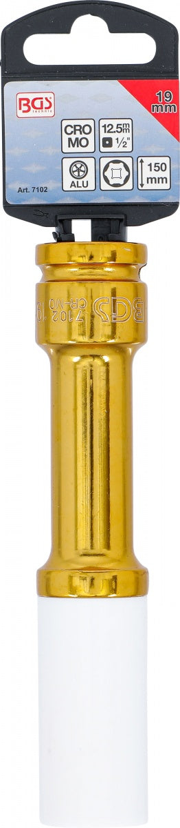 Galvutė ilga smūginė plonasienė | 12,5 mm (1/2") | 19 mm (7102)