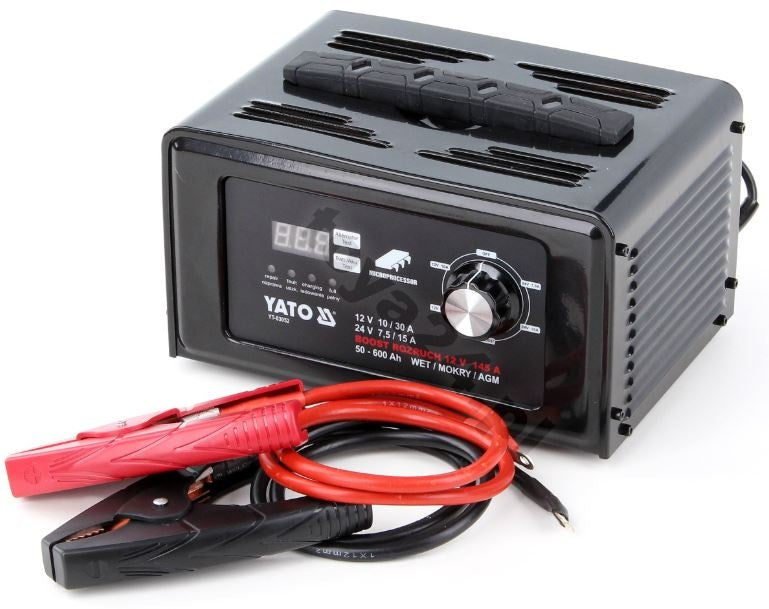 Skaitmeninis pakrovėjas DC 12V 30A / DC 24V 15A su 150AMP | užvedimo funkcija (YT-83052)