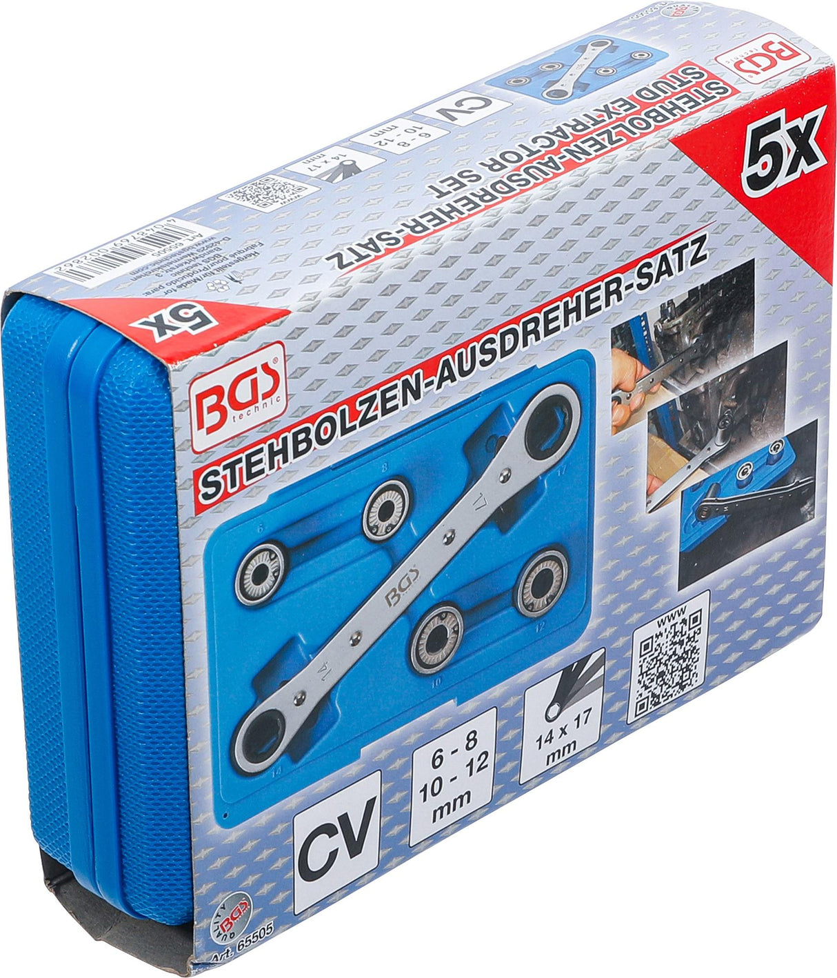 Smeigių išsukėjų rinkinys | 6 - 12 mm | 5 vnt. (65505)