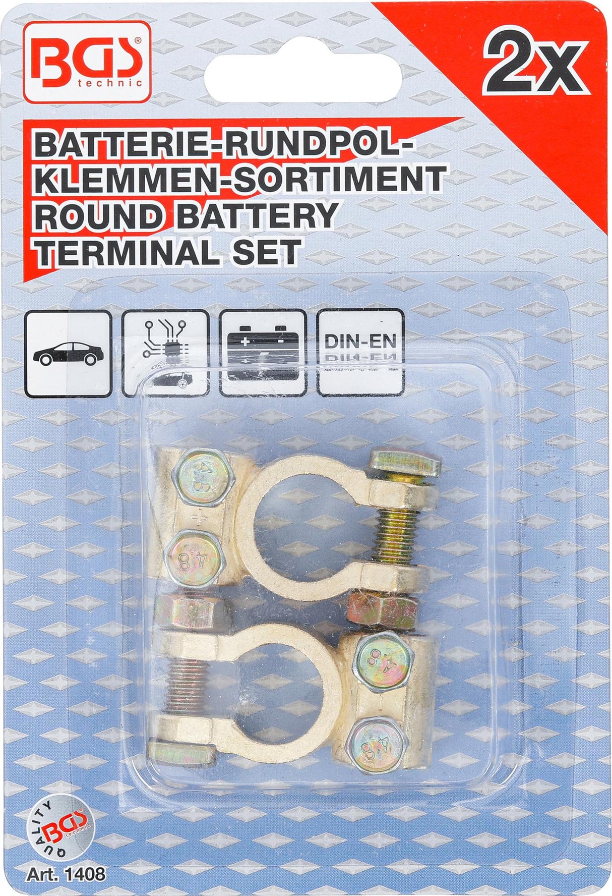 Klemos akumuliatoriui | 2 vnt. (1408)