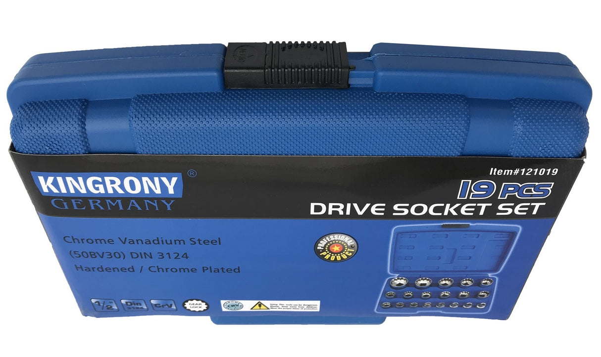 Daugiafunkcinių galvučių rinkinys Spline | 12,5 mm (1/2") | 8-32 mm | 19 vnt. (KR121019)