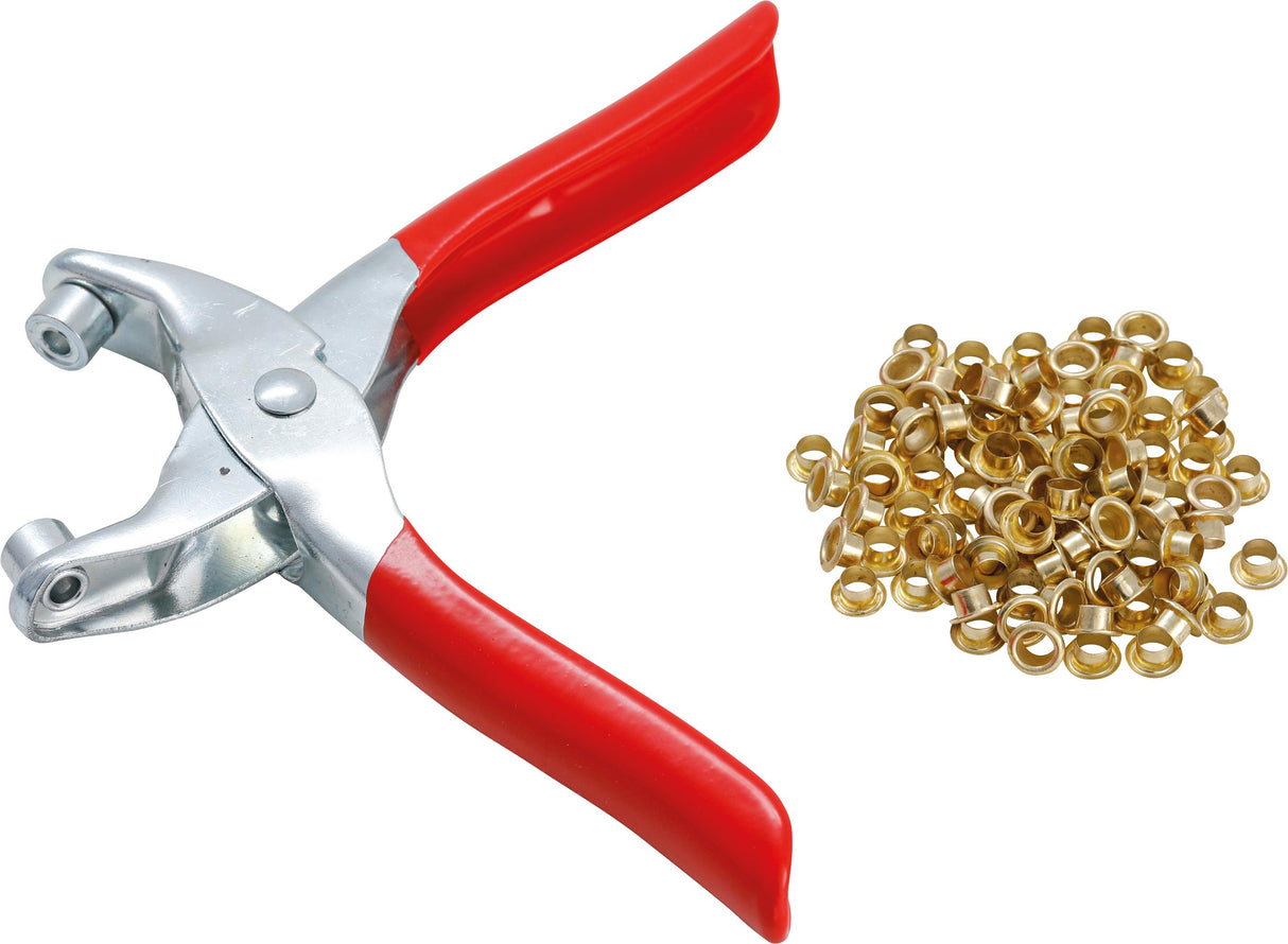 Kniedijimo replės su 100 apskritų kniedžių | 4,5 mm (75830)