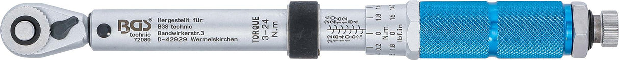 Dinamometrinis raktas | 6.3 mm (1/4") | 3 - 24 Nm (72089)