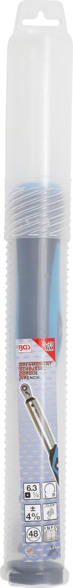 Dinamometrinis raktas | su skale | 6.3 mm (1/4") | 5 - 25 Nm (2803)