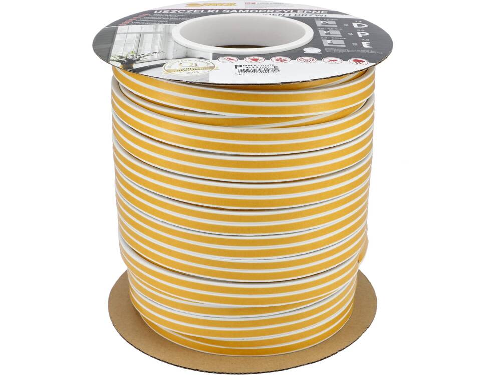 Lipni sandarinimo juosta langams, durims 100m, P-profilis, balta (76756)