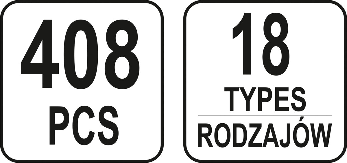 Automobilinis klipsų asortimentas Nissan | 408 vnt. (YT-06657)