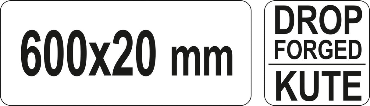 Laužtuvas šešiakampis | 600 X 20 mm (YT-46832)