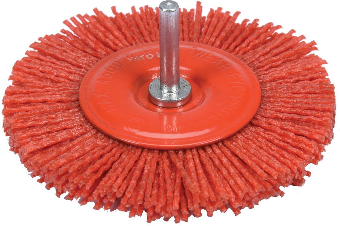 Šepetys plokščias su kotu | Nailonas | 100 mm (YT-47792)