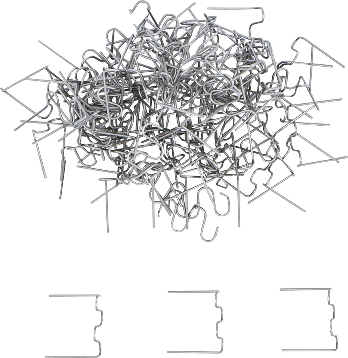 Remonto segtukų rinkinys | Bangos forma | 0,6 mm | 100 vnt. (73352B)