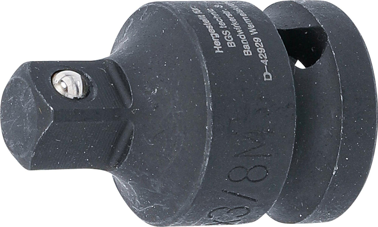 Smūginis adapteris | 12,5 mm (1/2") vidinis kvadratas - 10 mm (3/8") išorinis kvadratas (173)