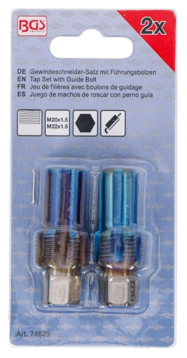 Sensor Thread Repair Kit (with guide screw) | 2 pcs | M20 x 1.5 + M22 x 1.5 (74629)