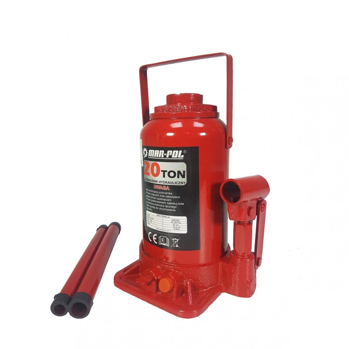 HYDRAULIC BOTTLE JACK | 235-450 MM | 20 T (80082V)