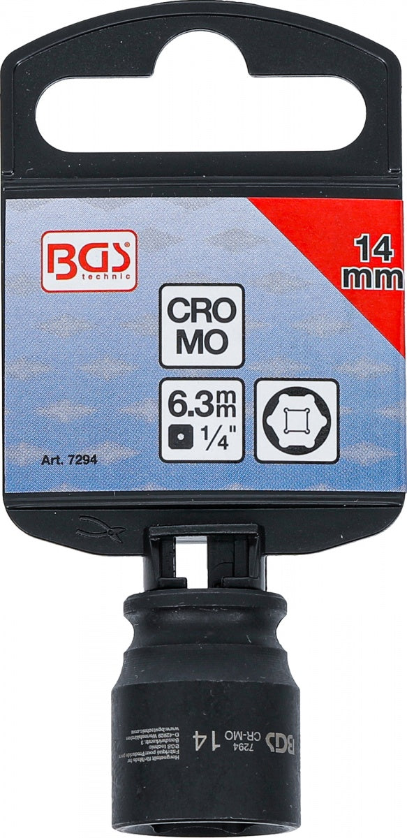 Smūginė galvutė šešiakampė | 6,3 mm (1/4") | 14 mm (7294)