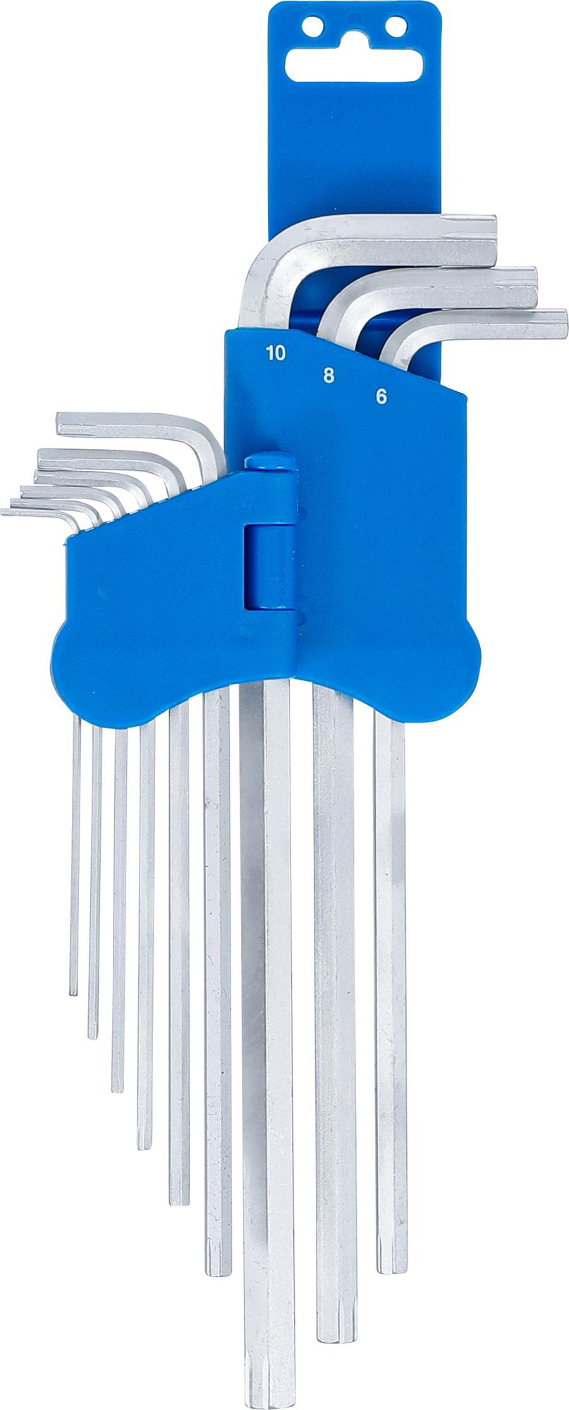 Specialus L tipo raktų rinkinys | Hex šešiakampis 1,5 - 10 mm | 9 vnt. (8512)