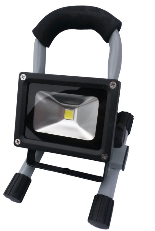 COB LED lempa akumuliatorinė, 10W, 900 Lumenų, pasukama, su stovu (SK4014)