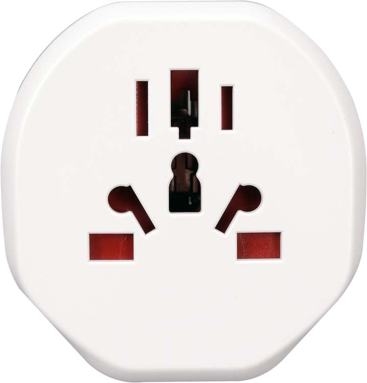 Kelionininis adapteris | universalus lizdas / euro kištukas | Pasaulis - Europa (72440)