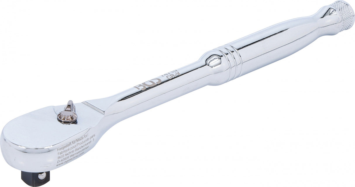 Ratcheting Spanner with Reversing Lever | 10 mm (3/8") | CrV | Fine-Tooth (74710)