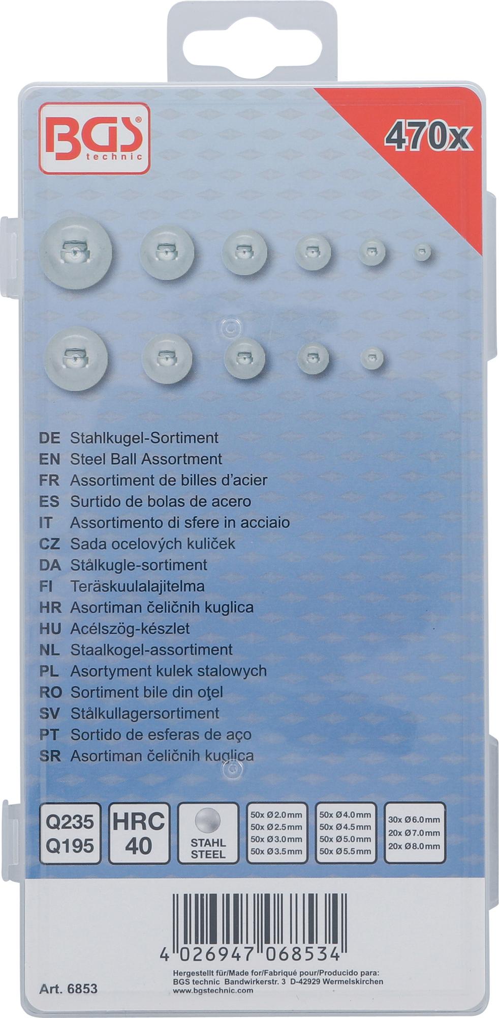 Plieninių rutulių asortimentas | 470 vnt. (6853)
