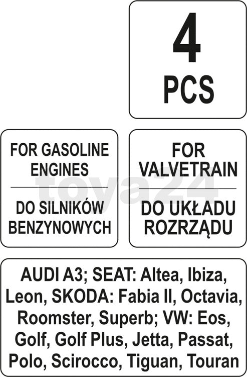 Variklio rakinimo įrankių rinkinys | VAG 1.4-1.6 FSI (YT-06017)