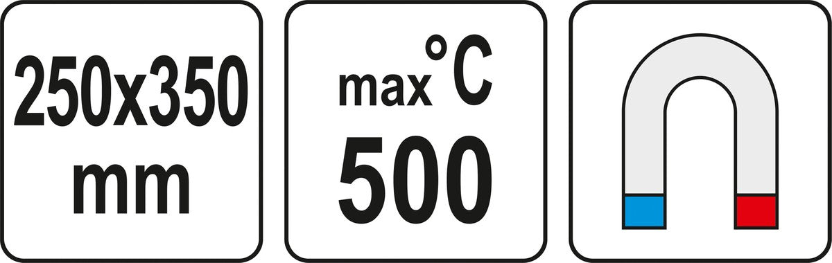 Silikoninis kilimėlis litavimui | su magnetu | 35X25 cm (YT-82468)