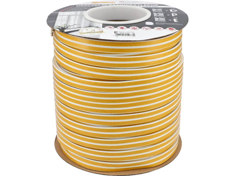 Lipni sandarinimo juosta langams, durims 150m, E-profilis, balta (76755)