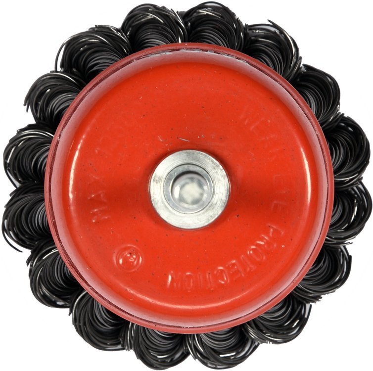 Šepetys vielinis puodo tipo su kotu | susuktas | 65 mm (YT-47518)