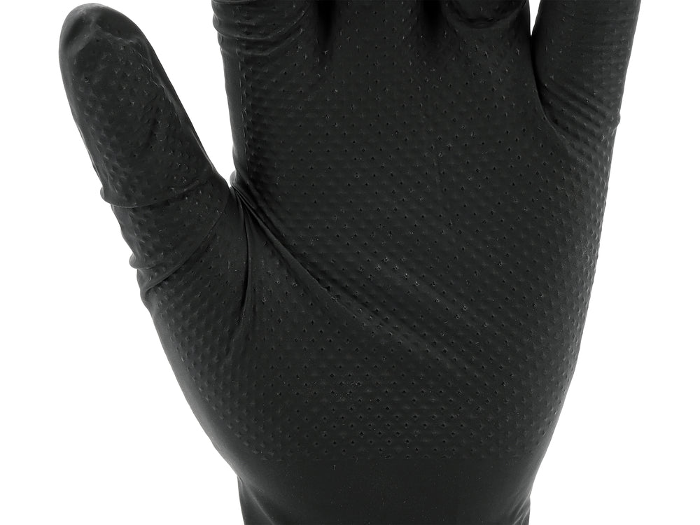 Vienkartinės nitrilinės pirštinės deimantine tekstūra | 50 vnt | dydis 2XL (11) (YT-74744)