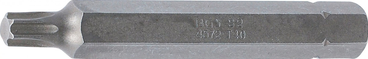 Antgalis | ilgis 75 mm | 10 mm (3/8") storis | T-Star (Torx) T40 (4572)
