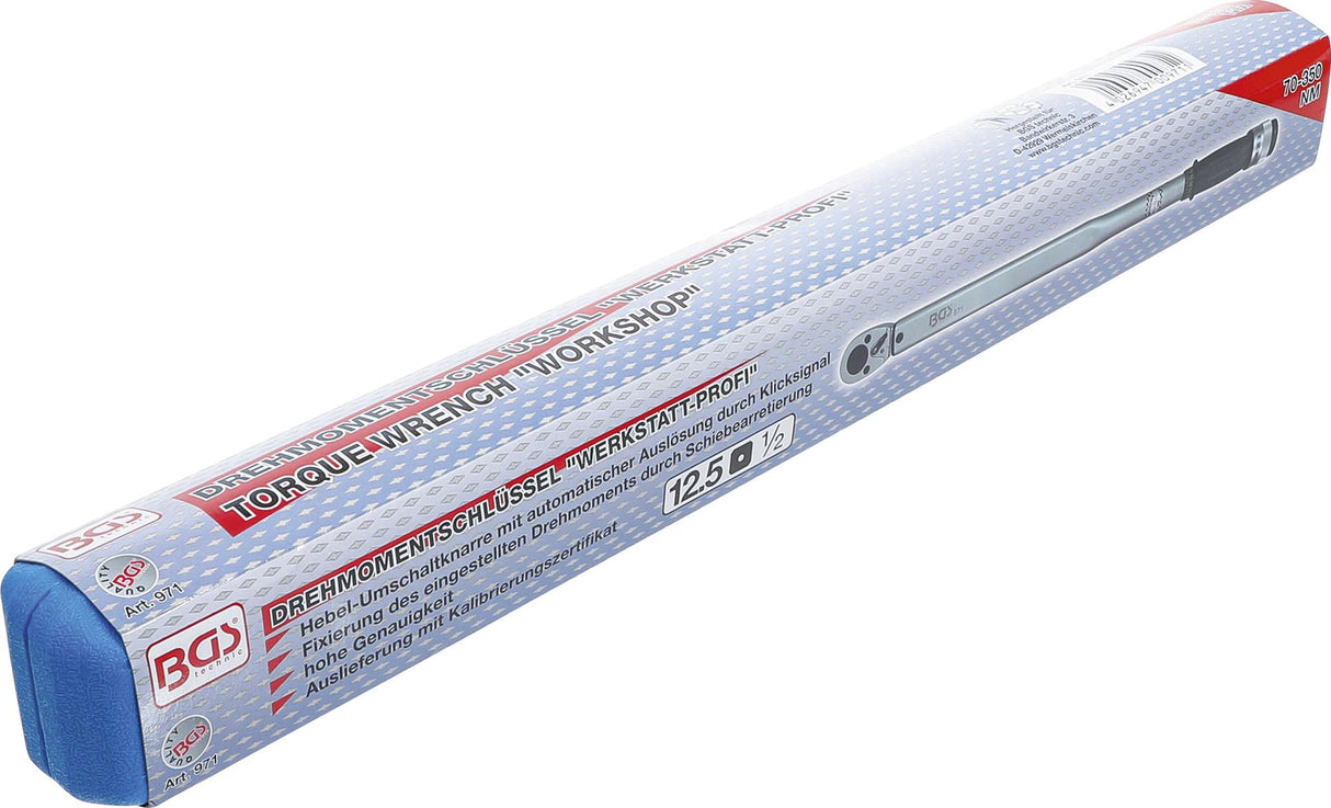 Dinamometrinis raktas | "Workshop" | 12.5 mm (1/2") | 70 - 350 Nm (971)