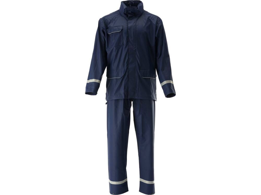 HEAVY DUTY RAINSUIT NAVY STRETCH S. L (YT-79712)