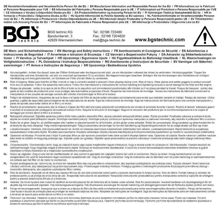 Filtro galvutė | 6 kampai | Ø 36 mm (8377-36)