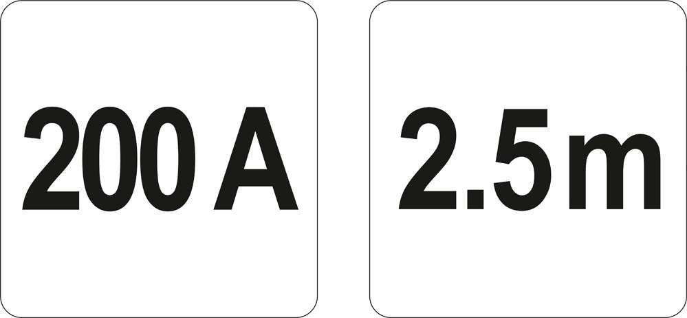 Užvedimo laidai | 200 A (YT-83151)