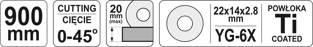 Plytelių pjaustymo staklės | 900 mm (YT-3705)