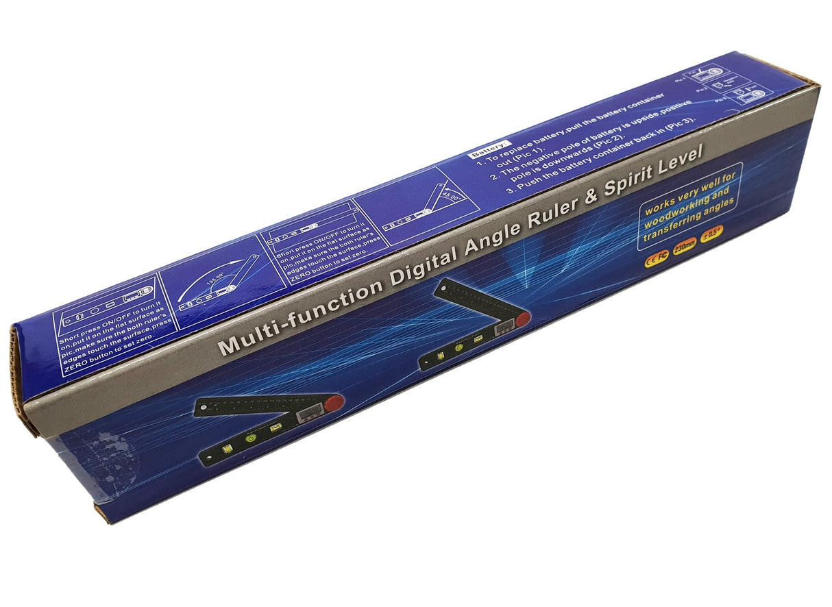 Daugiafunkcinė skaitmeninė kampinė liniuotė / gulsčiukas | 4 viename (DAR4)