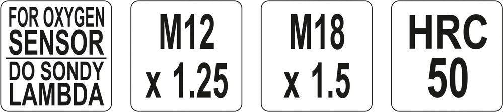 Lambda zondo lizdo atnaujintojų komplektas M12x1,25 ; M18x1,5 (YT-1756)