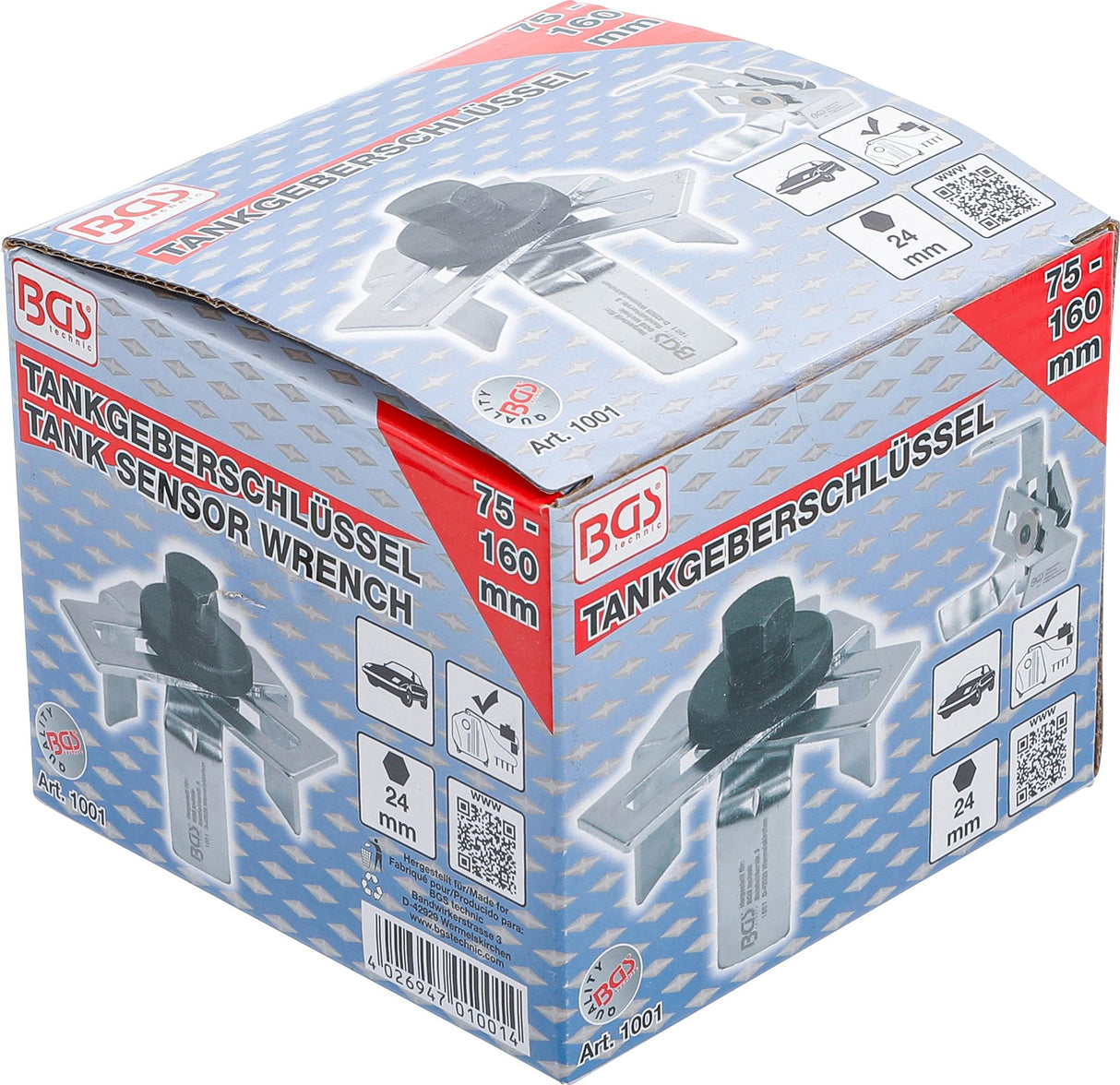 Bako jutiklio veržliaraktis | reguliuojamas 75 - 160 mm | 24 mm (1001)