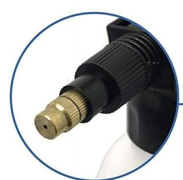 Rankinis purkštuvas su manometru | vožtuvas | plieninė pompa | 2 L (PS02G)