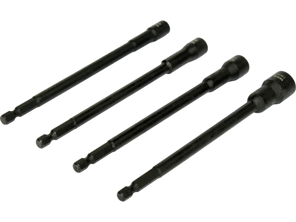 Antgaliai - galvutės magnetinės CR-V | 1/4" | 150 mm | 4 vnt | 6-13 mm (YT-04642)