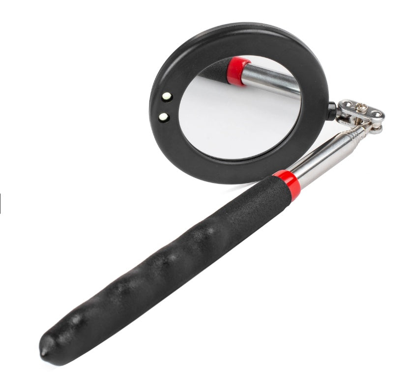 Teleskopinis apžiūros veidrodis LED | apskritas | 285-875 mm | ø 50 mm (LM35T)