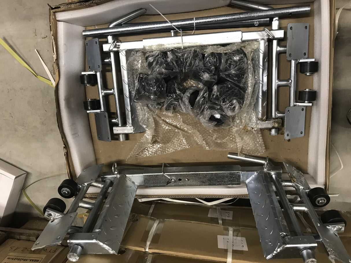 Pozicionavimo vežimėlis | 2x800 kg | 14"-23"/ 300 mm padangoms | 1600 kg / 2 vnt. (PJ800)